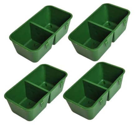 HANABASS 15stücke Vogelfutterspender Mit Doppel Nut Schale Für Kleinvögel Inklusive Futterbehälter Geeignet Für Papageien Wellensittiche Tauben Und Andere Kleinvögel Made from Safe and Neut