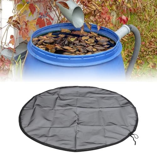 Rain Barrel Net Cover, 4 Pieces Water Catcher Twine Cover with Drawstring, Rainwater Catcher Net Cover, Rain Harvest Net Screen Protector for Garden