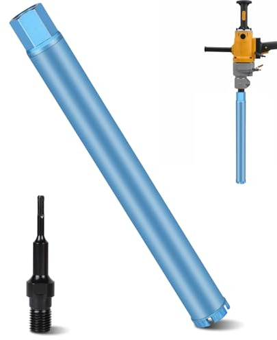 CPROSP 1¼ UNC Kernbohrer Ø 62 mm l 460 mm, für Bohren in Beton, Stahlbeton | Farbe: Blau; für Kernbohrgerät; Bohrkrone mit SDS PLUS Adapter; Kernbohrkrone; Mauerwerk und Stein
