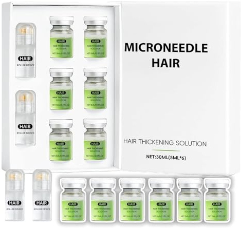 6 stycken Hair regrowth System, Avancerad hårväxtbehandling, Hår-återväxtsystem, behandling för tjockare, stärker rötterna