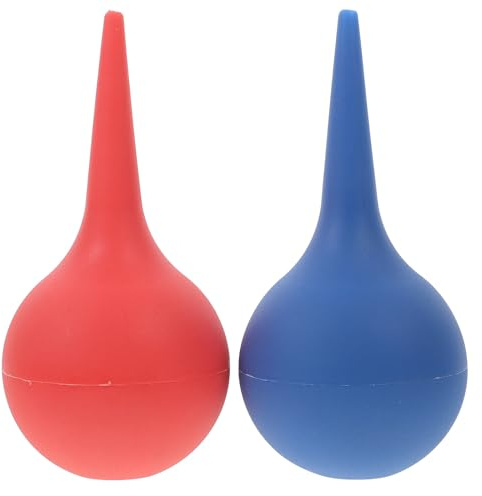 MOLUCKFU 2 Stück Teiliges Ohrreinigungsspritzen Weichem Gummi Sanfte Ohrensaugballons zur Sicheren Entfernung von Ohrenschmalz Wiederverwendbar Handliche Ohrspülung für Erwachsene und