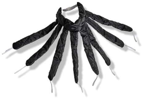 AMSLSIU Tête-monté Doux Cheveux Bigoudi Rouleaux Curling Bâton Flexible Sleeping Rod Twist Long Court Moyen Cheveux DIY Outil, Noir