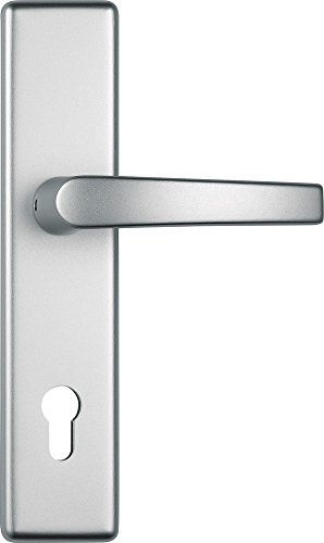 ABUS Tür-Schutzbeschlag HLT612 F1 aluminium mit beidseitigem Drücker 24792
