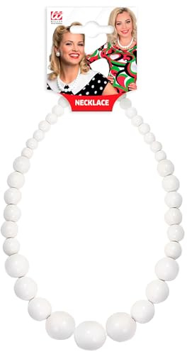 W WIDMANN MILANO Party Fashion - Halskette, 70er Jahre, Perlen, Halsband, Schmuck, Disco Fever, Mottoparty, Karneval