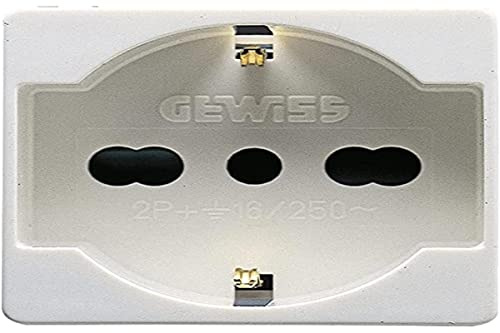 Gewiss GW20246 Presa Standard Italiano/Tedesco 250V ac - 2P+T 16A P40