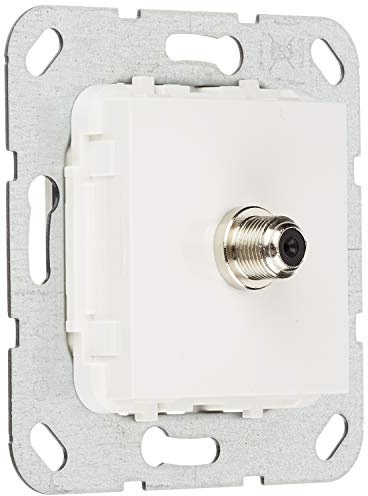 Gira 565003 SAT F Buchse Gender Changer Einsatz, reinweiß
