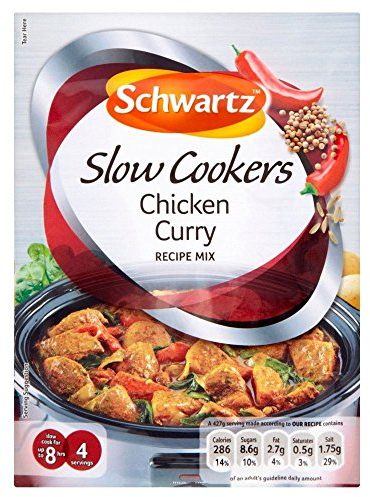 Schwartz Slow Cookers Chicken Curry Recipe Mix (33g)
