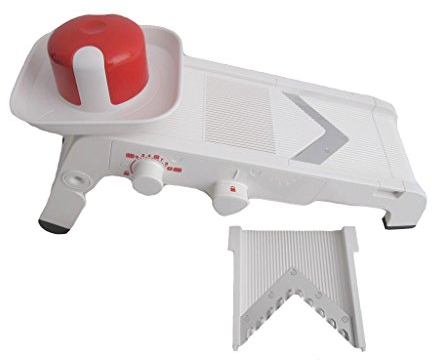 TUPPERWARE Chef Mando-Chef weiß-rot D202 Multihobel Reibe Mandolino Küchenstar