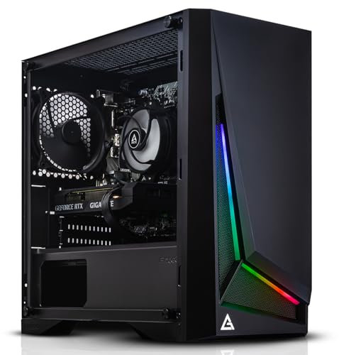 ADMI Gaming PC: Ryzen 5500 • RTX 4060 8GB • 16GB 3200MHz • 1TB NVME • Volt RGB Case • WIFI • Windows 11 (F3 - Black, RTX 4060)