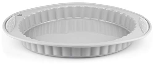 Backefix runde Obstkuchenform Tortenbodenform Silikon - flexibel grau, antihaftende Backform 23 Ø