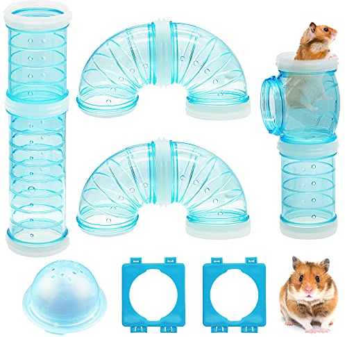 PUDSIRN Transparentes Abenteuer-Set mit Hamsterkäfig, kreatives Design und vielfältige Verbindung, um den Raum kleiner Tiere zu erweitern, 5,5 cm