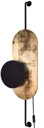 Wandleuchte mit Schalter APDAILA Metall Holz indirektes Licht G9 Moderne Wandlampe Schlafzimmer
