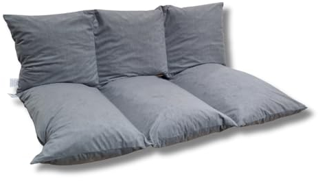 Natalia Spzoo Palettenkissen Palettenauflagen mit RV, der Bezug ist abnehmbar und waschbar (Set, Grau)