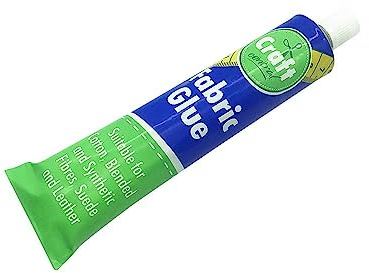 2 UR DOOR Extra Strong Textile Adhesive Fabric Glue - 50ml Tubes, Fast Drying, Waterproof, Versatile for Hemming, Repairs, Alterations, Crafts - Long-Lasting and Flexible Bond