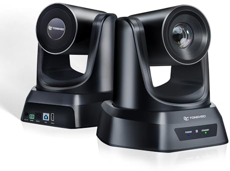 TONGVEO Conference Room PTZ Camera System with 20X Optical Zoom | 1080P 60fps HDMI USB Webcam for Church Streaming Online Video Conference| Compatible with Zoom, Skype, OBS | Easy Setup