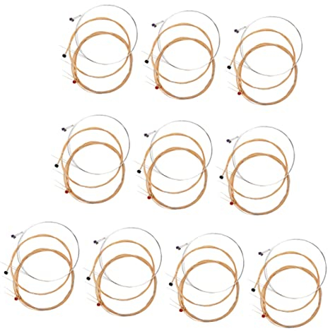 Abaodam 60-teiliges Saitenset für Folkgitarre. Saiten für Akustikgitarre Aus Phosphorstahl für Einfachen Austausch