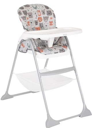 Graco - SnackEase Seggiolone con chiusura rapida, reclinabile, da 6 mesi fino a circa 3 anni (max 15 kg), fantasia Bear Party
