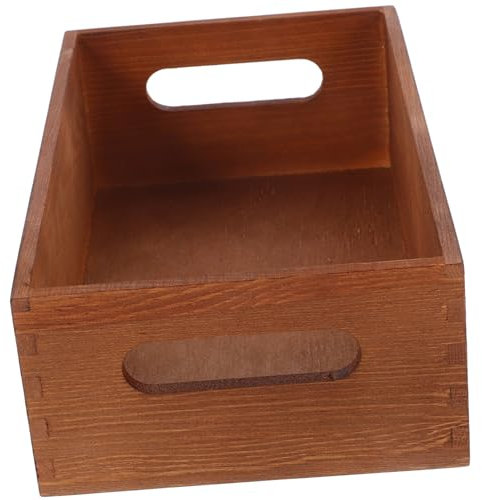 Artibetter Massivholz Schreibtischbox Holzkiste Für Werkzeugaufbewahrung Mehrzweckbox Aus Holz Für Kleinteilevorrat Organizer-box Zum Tragen