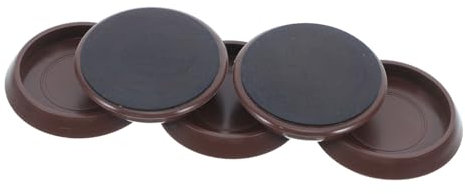 Homoyoyo 5pièces Butées De Patins De Roue pour Meubles Crampons De Sol Plastique Patins Antidérapants pour roulettes De Lit Coupelles De Roues pour Chaises Protections De Sol
