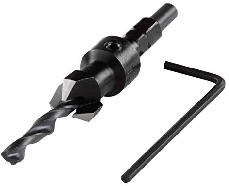 wolfcraft Punta da trapano con svasatore, Ø 4,5-12 mm I 2545000 I Foratura e svasatura in una sola operazione