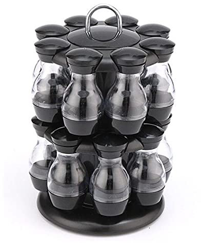 Estante De Especias, Especiero Giratorio Con 8/16 Tarros, Soporte De Estante De Especias, Torre Organizadora De Especias, Soporte De Carrusel De Especias, Organizador De Torre De Especias-16 bottles