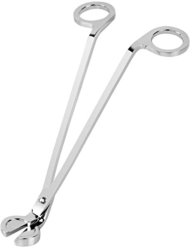 NiceLand Coupe-mèche en Acier Inoxydable, Coupe Mèche Bougie Tondeuse à Mèche Outils de Bougie en Acier Inoxydable, pour Gardent Les Bougies Propres (Argent)