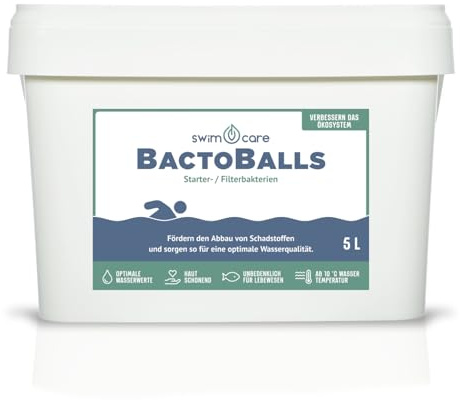 swimcare BactoBalls 5 kg Starter- & Filterbakterien für den Schwimmteich | Starterbakterien für ein intaktes biologisches Gleichgewicht – bessere Wasserqualität, für alle Filteranlagen