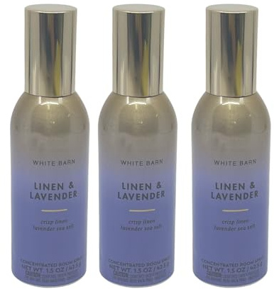 Bath & Body Works Linen & Lavender Concentrated Room Spray 1.5oz each - Pack of 3