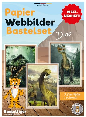 Bastelset Dino Webbilder, Kinder, Puzzle, personalisiert, individuell, Geschenk