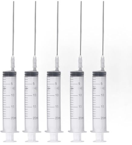 Outil de Recharge D'encre pour Cartouche D'imprimante, Kit de Seringue D'encre Réutilisable avec 5 Aiguilles PP en Acier Inoxydable pour L' au Bureau et à Domicile