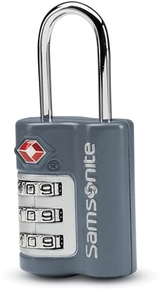 Samsonite 3-Dial Combination Lock, TSA Approved Travel Lock, State Blue