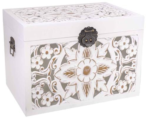 WANDERLUST DECO Baúl de Madera 60x40x42h cm