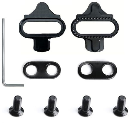 2 Pièces Crampons de Vélo, Pédales de Chaussures de Vélo, Cale de Pédale de Vélo, Pédales de Chaussures réglables, Crampons de VTT Crampons, SPD de Vélo de Route de Montagne
