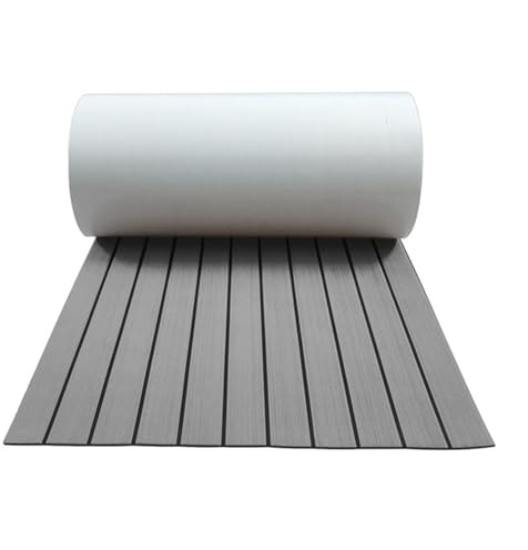 DSFIHJO Pavimentazione per Barche 2400x550x5mm Eva Foam Faux Teak Boat Decking Mat Brown Deck Sheet Yacht Flooring Anti Skid Self Adhesive Vehicle Pad Adesivo(A2-1200x550x5mm)