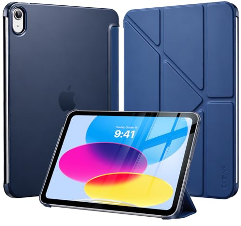 CoBak skyddshölje för iPad A16 11:e generation 11 tum 2025 och iPad 10:e generation 10,9 tum 2022 – skyddshölje med flerställningsställ porträttläge, penna-hållare och automatisk in-/urkoppling