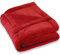 CelinaTex Couverture Moelleuse XXL 220 x 240 cm Rouge Couverture canapé Chaude Couverture Salon Douce Microfibre Polaire Oeko-TEX Montreal