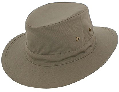 Failsworth Summer Cotton Lightweight Traveller Safari Fedora (X-Large 61cm, Khaki)