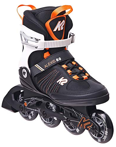K2 Skates Damen Inline Skates Alexis 80, Black - orange, 30E0874.1.1.060