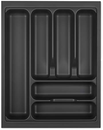 Orga-box Cubertero VIII 361 x 480 mm gris lava con estructura perlada para armarios de 45 cm en cuberteros de cocina Häcker