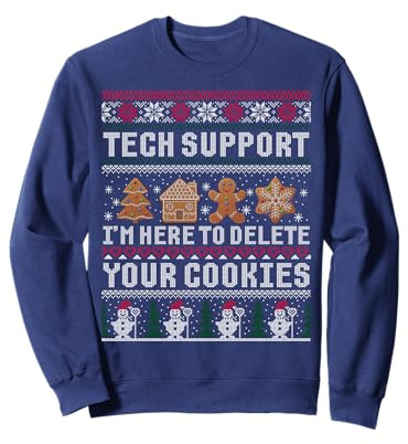 Lustiges Weihnachts-Tech-Support-Langarm Shirt, Computer-Programmierer, Geschenk Sweatshirt