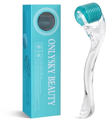 Derma Roller 192-0.25mm Fine Titanium Microderma Roller - Microneedle Roller with Case For Personal Use Microneedling Roller -192 Micro Needle Dermal Roller