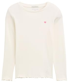 Tom Tailor Mädchen 1044851 Kinder Longsleeve T-Shirt, 12906 - Wool White, 116-122 EU