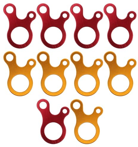 Toyvian 10 Stück Zeltseilspanner Aluminiumlegierung Windseilspanner Schnellversteller Abspannleine Camping Outdoor Befestigung