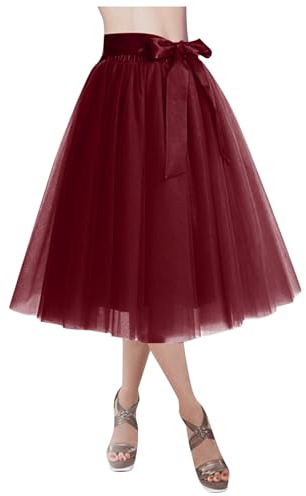 Générique Jupes Femme, Ballet Tutu/Jupon Tulle Jupe Tutu Long Femme Noir Deguisement Adulte Jupe en Tulle Danse Classique Fille pour Carnaval