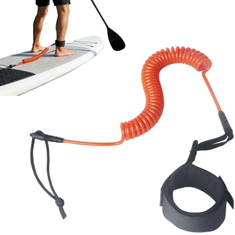 Correa Enrollable para Tabla de Stand Up Paddleboard | Cable de Seguridad Elástico para Pierna y Tabla de Surf - Correa de Repuesto para Stand Up Paddleboard - para Hombres, Adultos, Jóvenes, Adolesce
