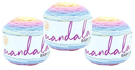 Lion Brand Yarn Mandala-Babygarn, Acre Woods, 3 Stück