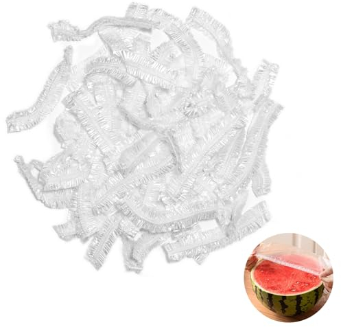 100 Pcs Shrinkable Food Covers, Fresh Keeping Bags, Elastic Plastic Food Storage Covers Cling Film Bag, Elastic Bowl Lids Kitchen Supplies for Fruit Vegetable Meat Food Preservation (100PCS)