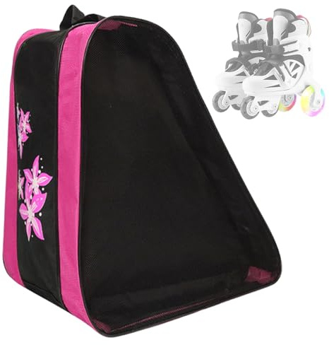 Sac de Transport pour Patins à Glace | Sac de Rangement pour Chaussures de Patins pour Filles et garçons, Sac d'organisation pour vêtements et Bouteilles d'eau pour Les Amateurs de Patinage, Les