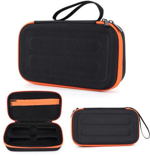 AZURAOKEY Funda de micrófono inalámbrico para micrófono inalámbrico JBL PartyBox y accesorios, bolsa de almacenamiento de viaje de doble micrófono, bolsa rígida adecuada para viajes y almacenamiento