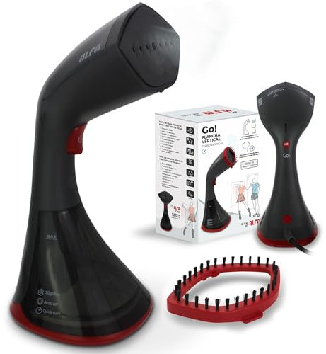 ALFA Plancha Vertical GO. 1630W. Potente, fácil de usar.Planchado rápido, lista en 30 segundos.